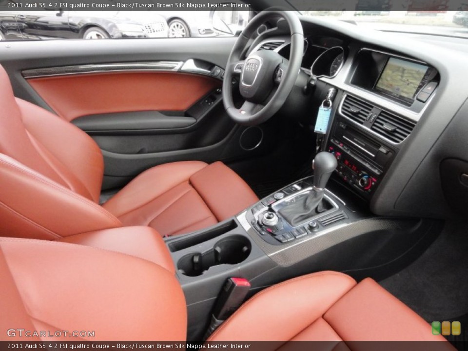 Black/Tuscan Brown Silk Nappa Leather Interior Photo for the 2011 Audi S5 4.2 FSI quattro Coupe #62743459