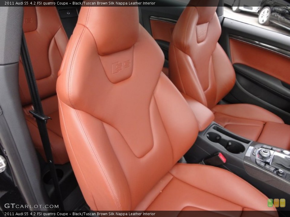 Black/Tuscan Brown Silk Nappa Leather Interior Photo for the 2011 Audi S5 4.2 FSI quattro Coupe #62743474
