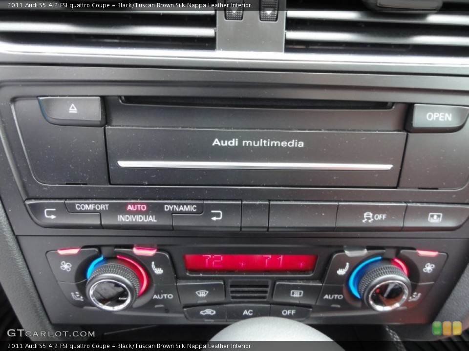 Black/Tuscan Brown Silk Nappa Leather Interior Audio System for the 2011 Audi S5 4.2 FSI quattro Coupe #62743609