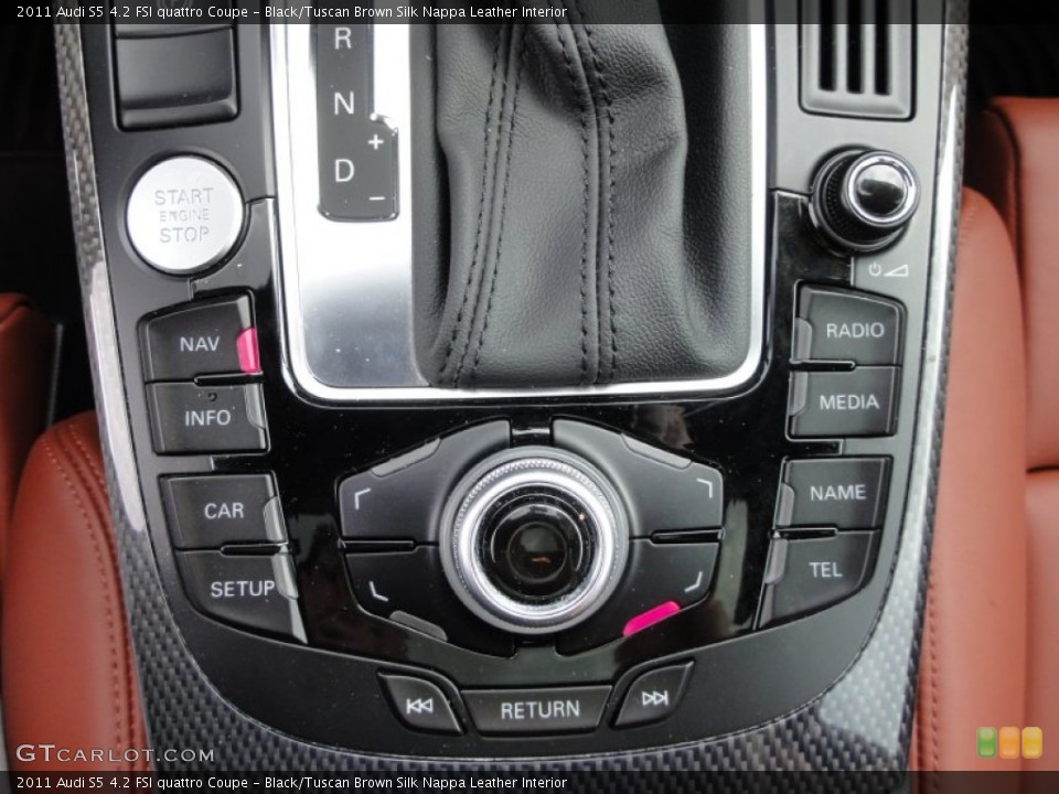 Black/Tuscan Brown Silk Nappa Leather Interior Controls for the 2011 Audi S5 4.2 FSI quattro Coupe #62743627