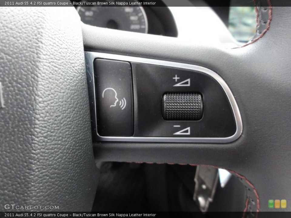Black/Tuscan Brown Silk Nappa Leather Interior Controls for the 2011 Audi S5 4.2 FSI quattro Coupe #62743672