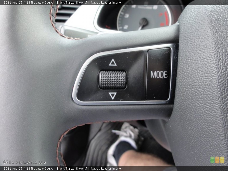 Black/Tuscan Brown Silk Nappa Leather Interior Controls for the 2011 Audi S5 4.2 FSI quattro Coupe #62743680