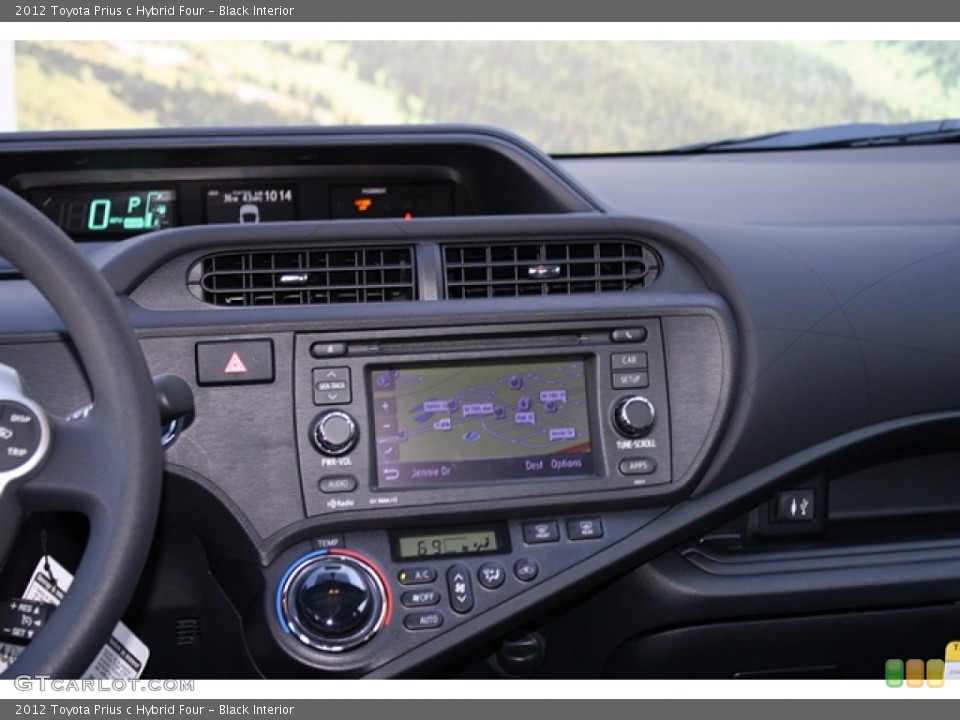 Black Interior Navigation for the 2012 Toyota Prius c Hybrid Four #62745586