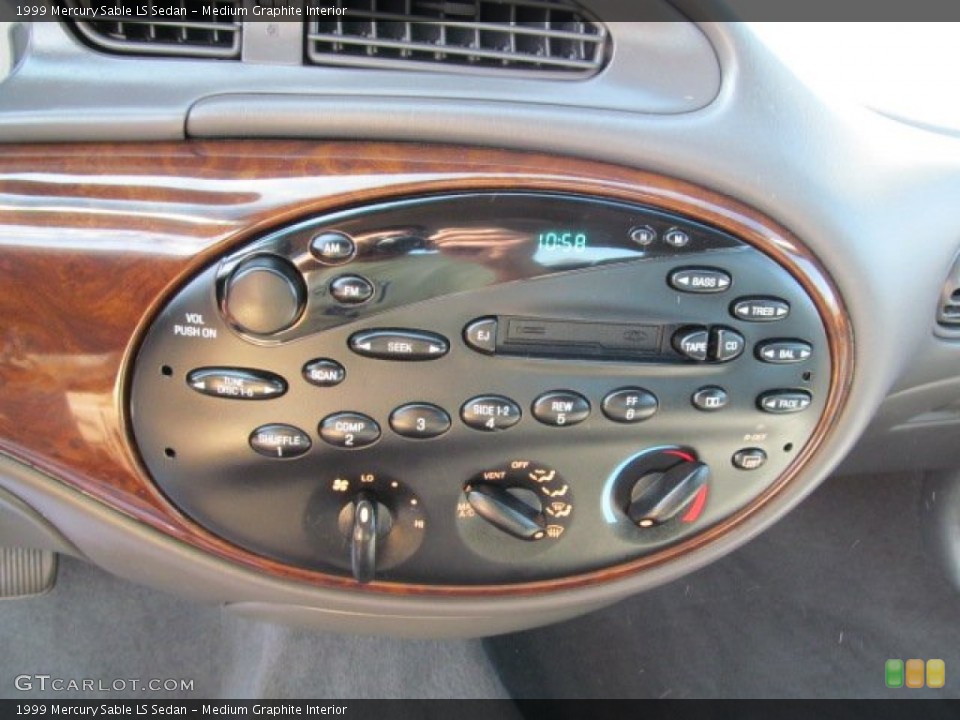 Medium Graphite Interior Controls for the 1999 Mercury Sable LS Sedan #62746219