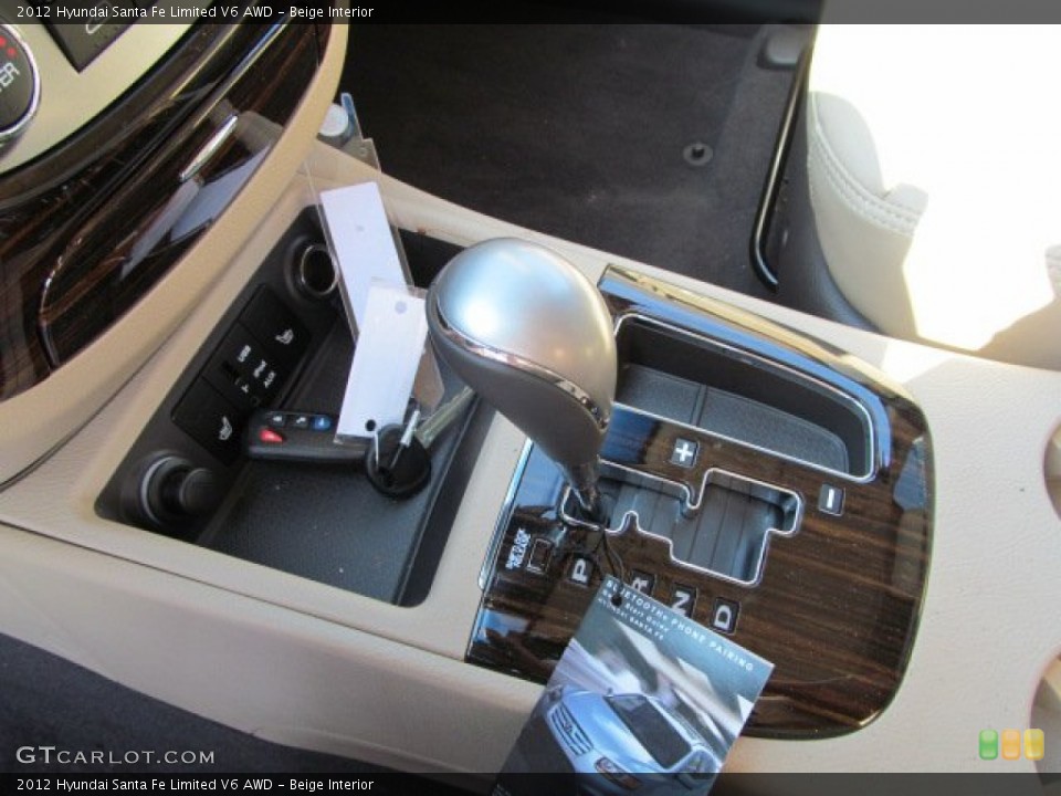 Beige Interior Transmission for the 2012 Hyundai Santa Fe Limited V6 AWD #62747527