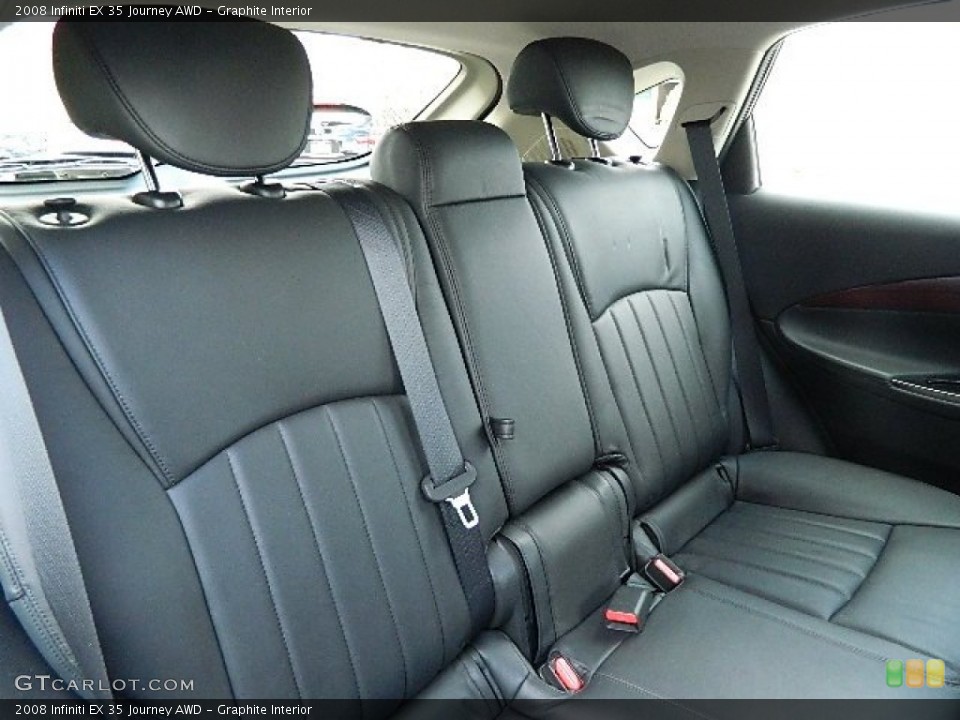 Graphite Interior Rear Seat for the 2008 Infiniti EX 35 Journey AWD #62747698