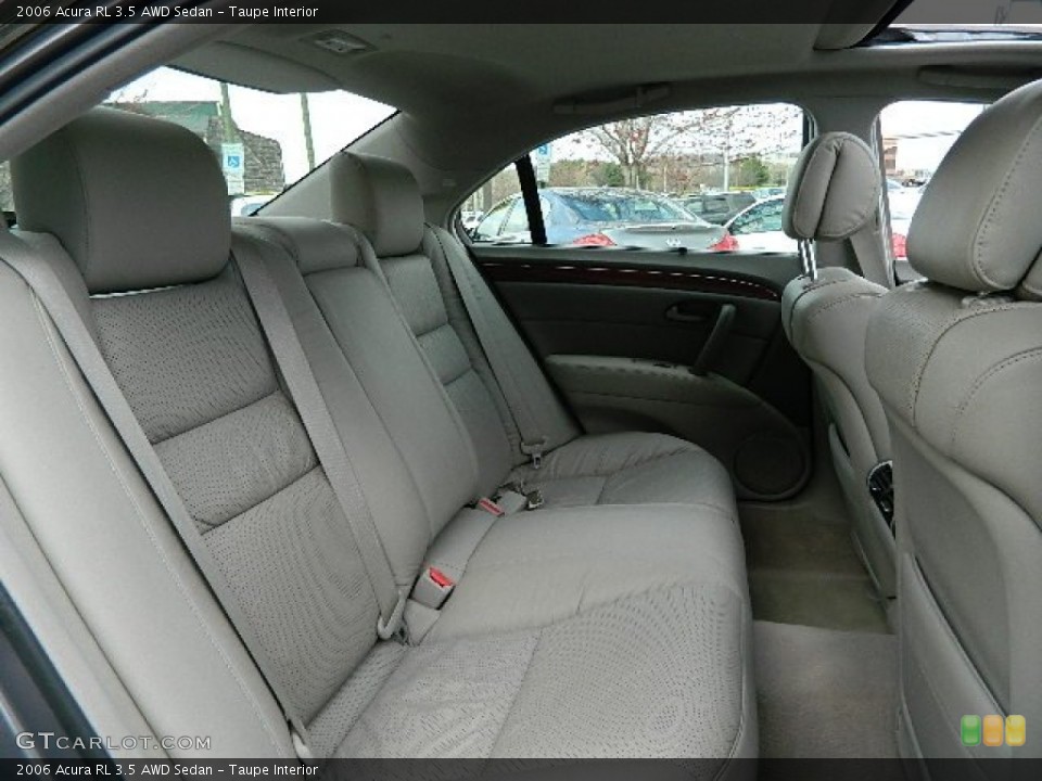 Taupe Interior Rear Seat for the 2006 Acura RL 3.5 AWD Sedan #62747992