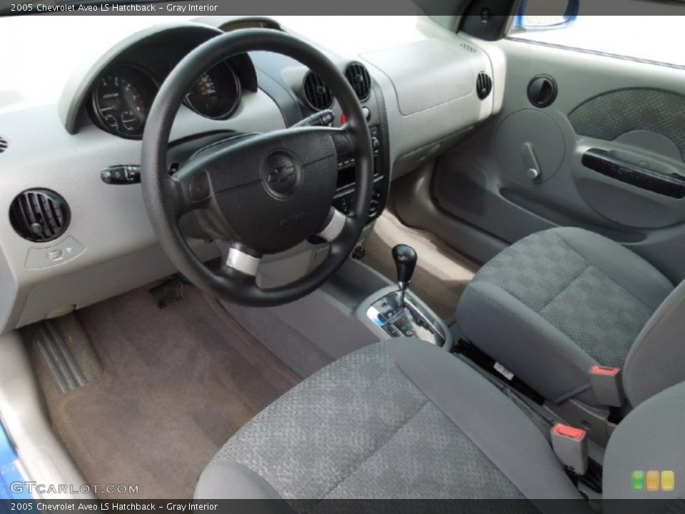 Gray Interior Prime Interior for the 2005 Chevrolet Aveo LS Hatchback #62750467