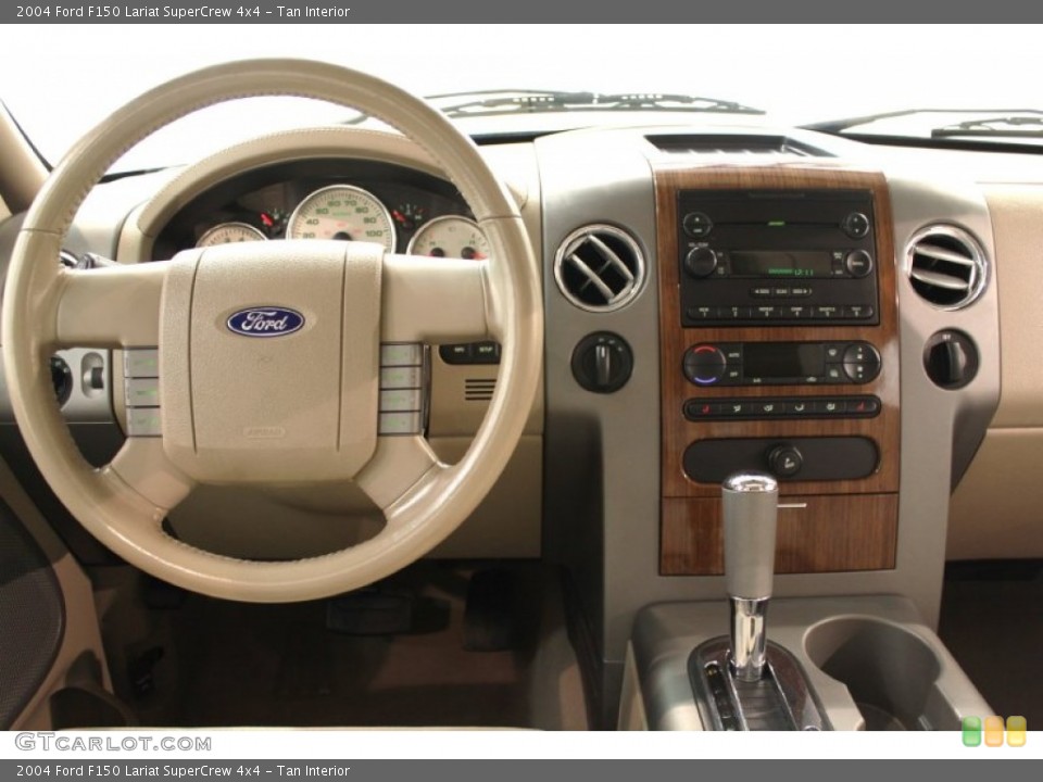Tan Interior Dashboard for the 2004 Ford F150 Lariat SuperCrew 4x4 #62751322