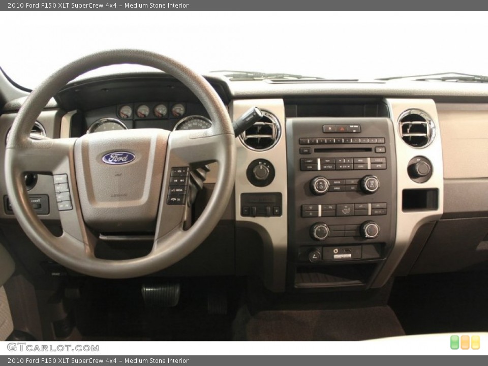 Medium Stone Interior Dashboard for the 2010 Ford F150 XLT SuperCrew 4x4 #62751568