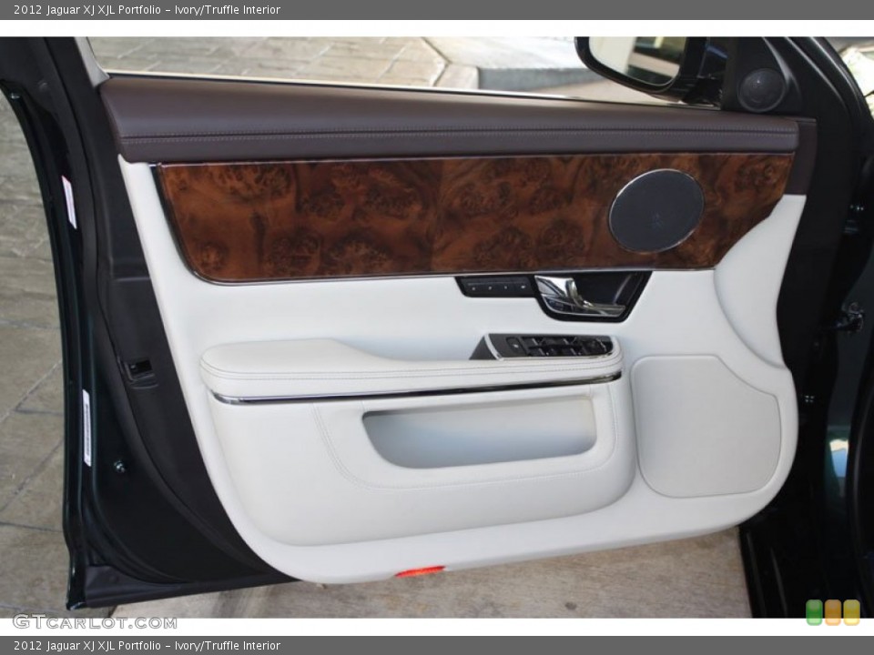 Ivory/Truffle Interior Door Panel for the 2012 Jaguar XJ XJL Portfolio #62752126