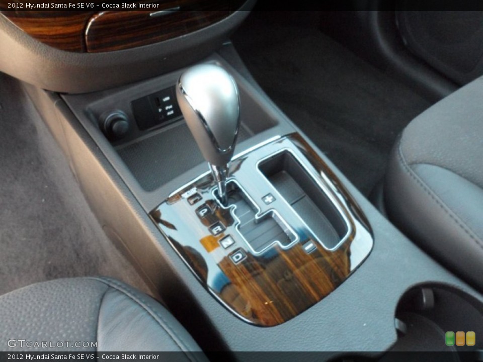 Cocoa Black Interior Transmission for the 2012 Hyundai Santa Fe SE V6 #62754007