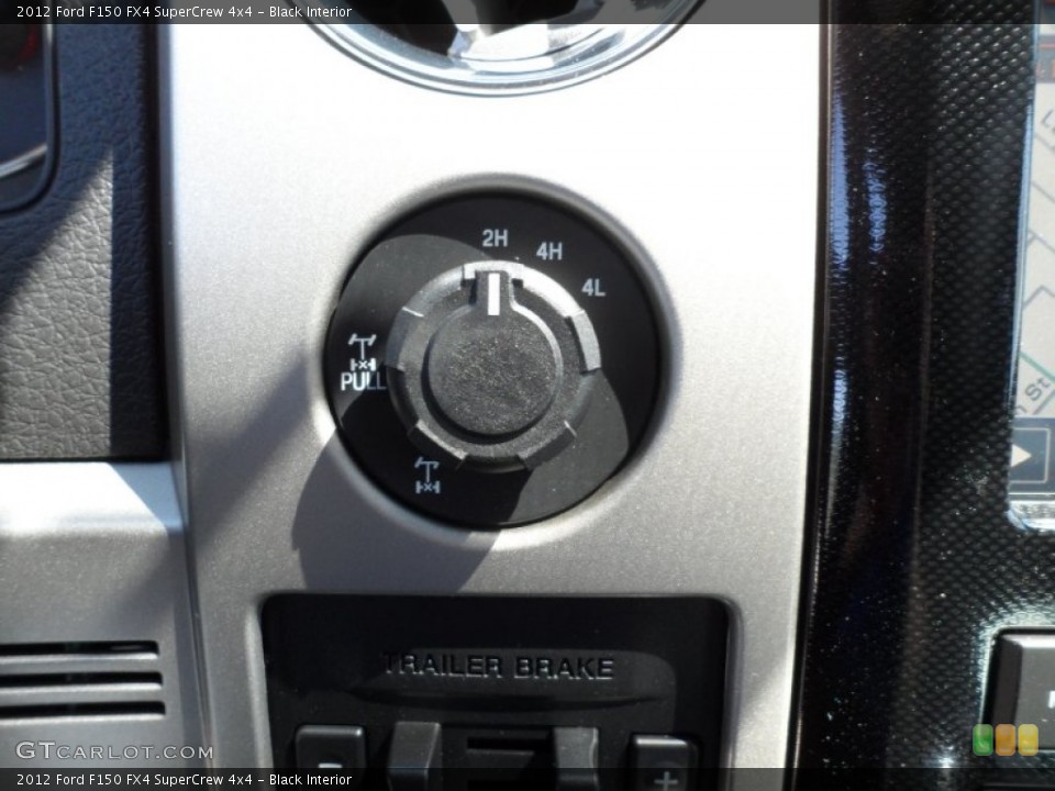 Black Interior Controls for the 2012 Ford F150 FX4 SuperCrew 4x4 #62754241