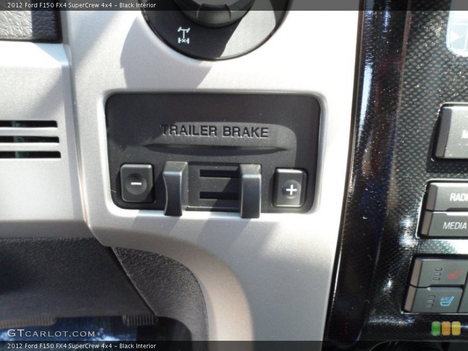 Black Interior Controls for the 2012 Ford F150 FX4 SuperCrew 4x4 #62754244