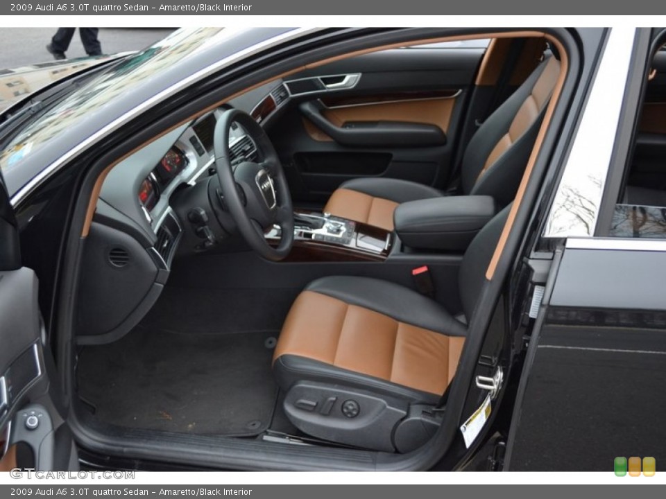 Amaretto/Black Interior Photo for the 2009 Audi A6 3.0T quattro Sedan #62755126