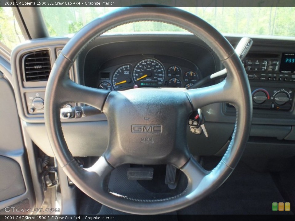 Graphite Interior Steering Wheel for the 2001 GMC Sierra 1500 SLE Crew Cab 4x4 #62761033