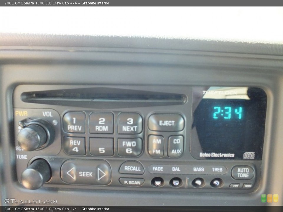 Graphite Interior Audio System for the 2001 GMC Sierra 1500 SLE Crew Cab 4x4 #62761076