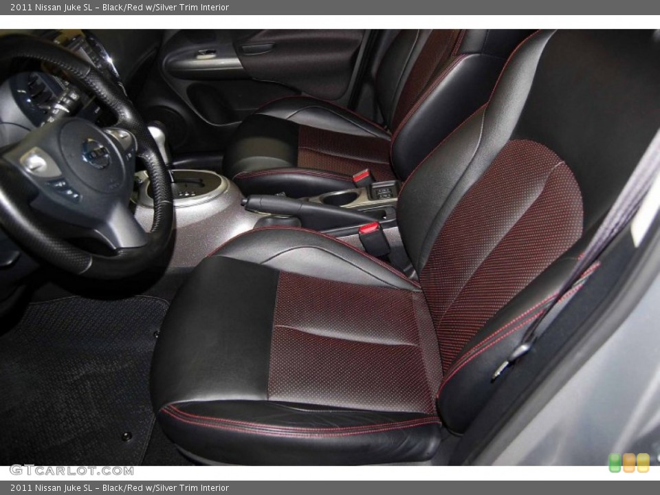 Black/Red w/Silver Trim Interior Photo for the 2011 Nissan Juke SL #62761471