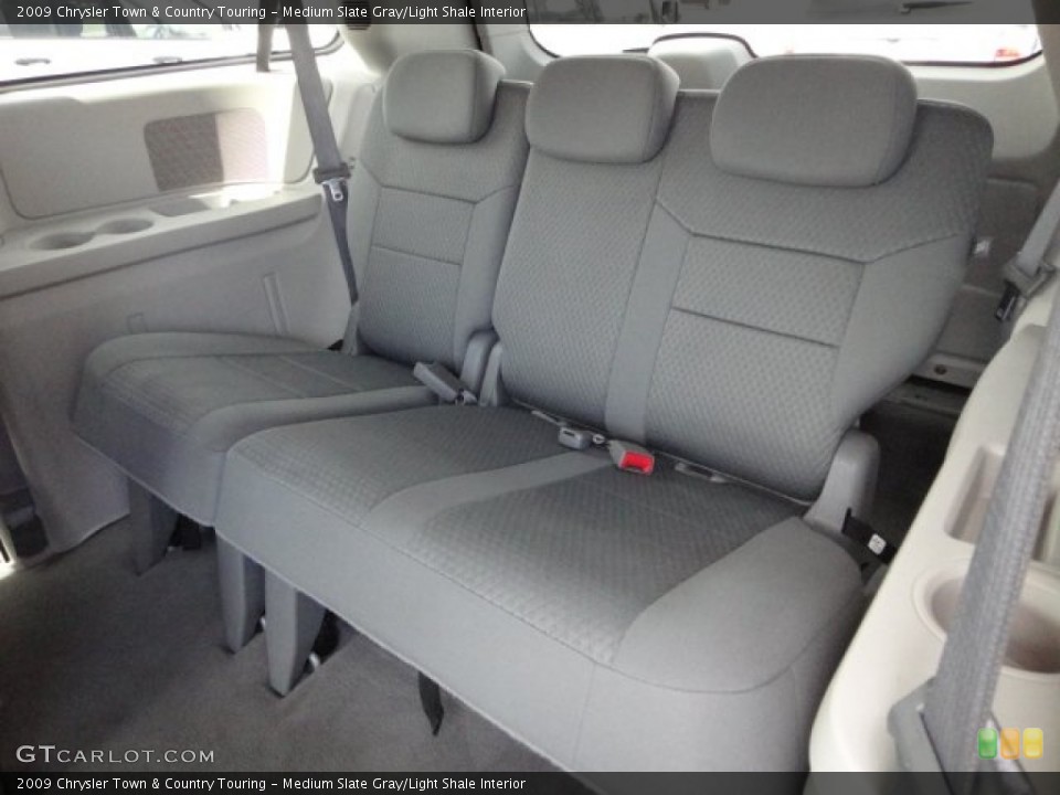 Medium Slate Gray/Light Shale Interior Rear Seat for the 2009 Chrysler Town & Country Touring #62762569