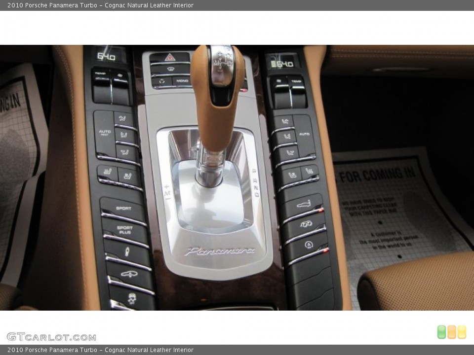 Cognac Natural Leather Interior Transmission for the 2010 Porsche Panamera Turbo #62763658