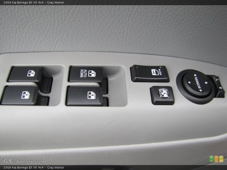 Gray Interior Controls for the 2009 Kia Borrego EX V6 4x4 #62766973
