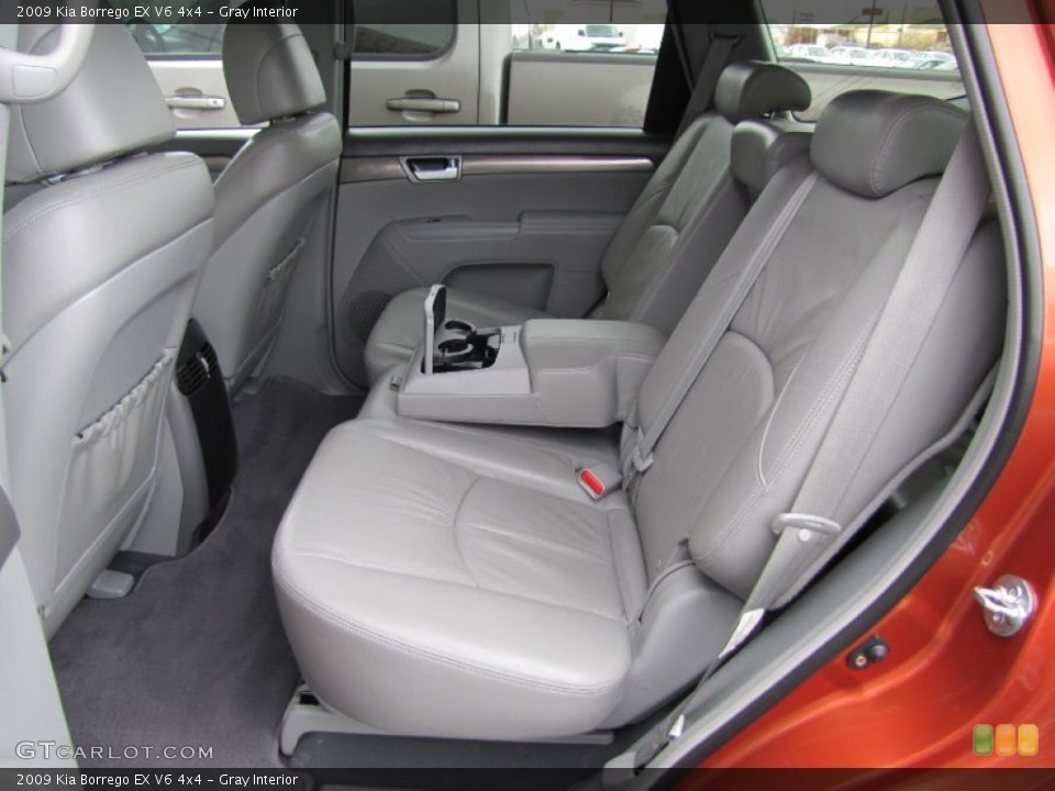 Gray Interior Rear Seat for the 2009 Kia Borrego EX V6 4x4 #62767073