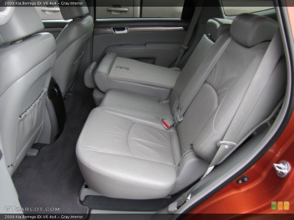 Gray Interior Rear Seat for the 2009 Kia Borrego EX V6 4x4 #62767079