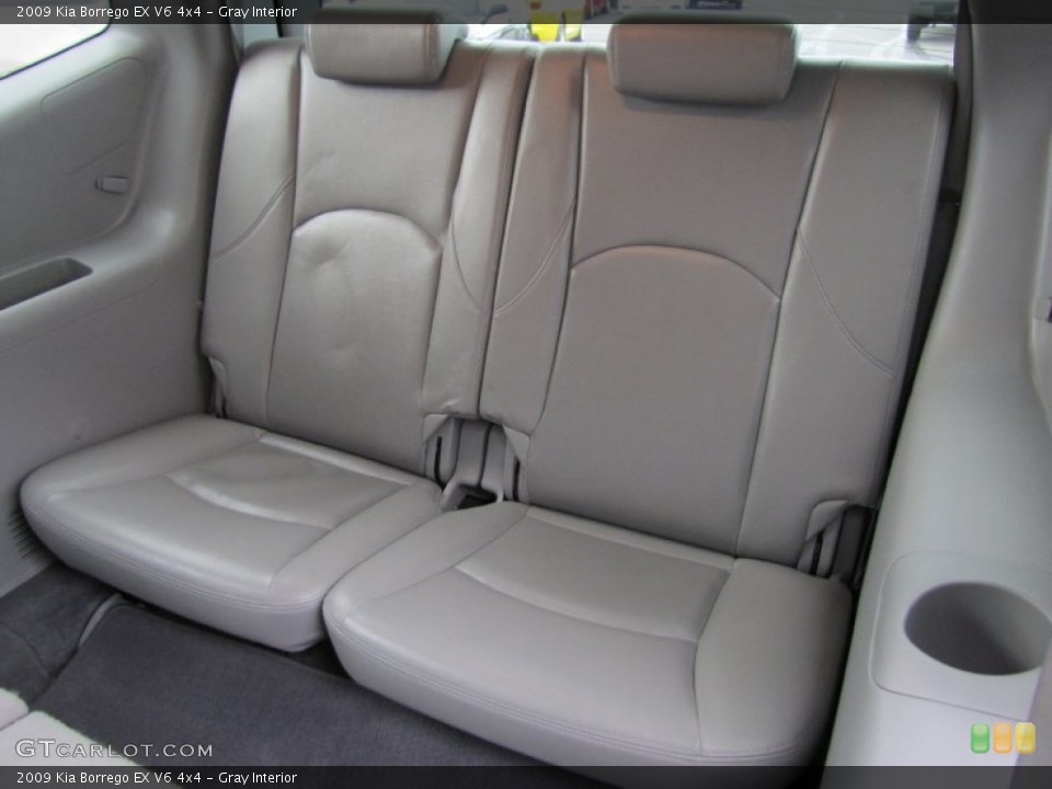 Gray Interior Rear Seat for the 2009 Kia Borrego EX V6 4x4 #62767097