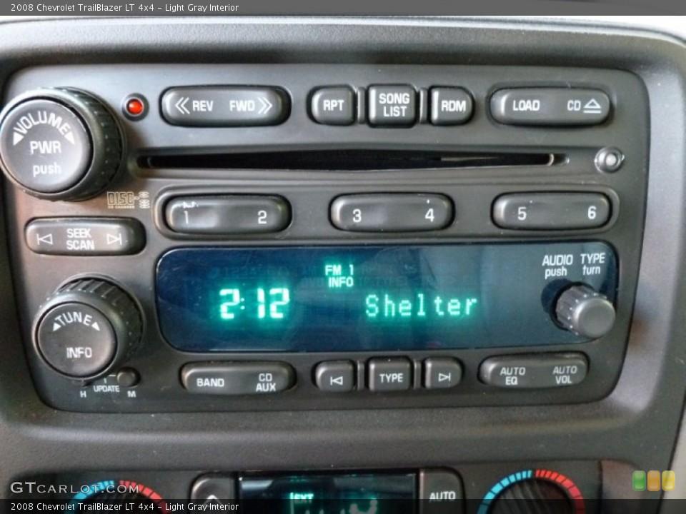 Light Gray Interior Audio System for the 2008 Chevrolet TrailBlazer LT 4x4 #62767246