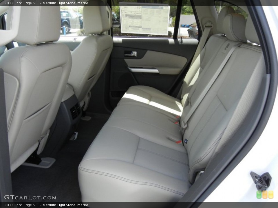 Medium Light Stone Interior Rear Seat for the 2013 Ford Edge SEL #62768629