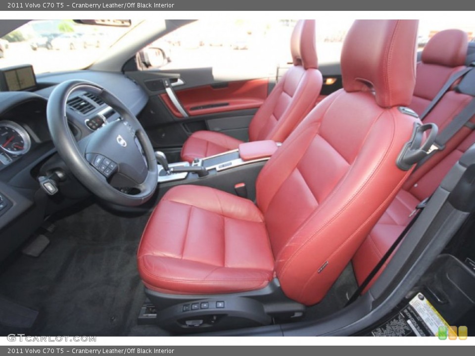 Cranberry Leather/Off Black Interior Photo for the 2011 Volvo C70 T5 #62769668