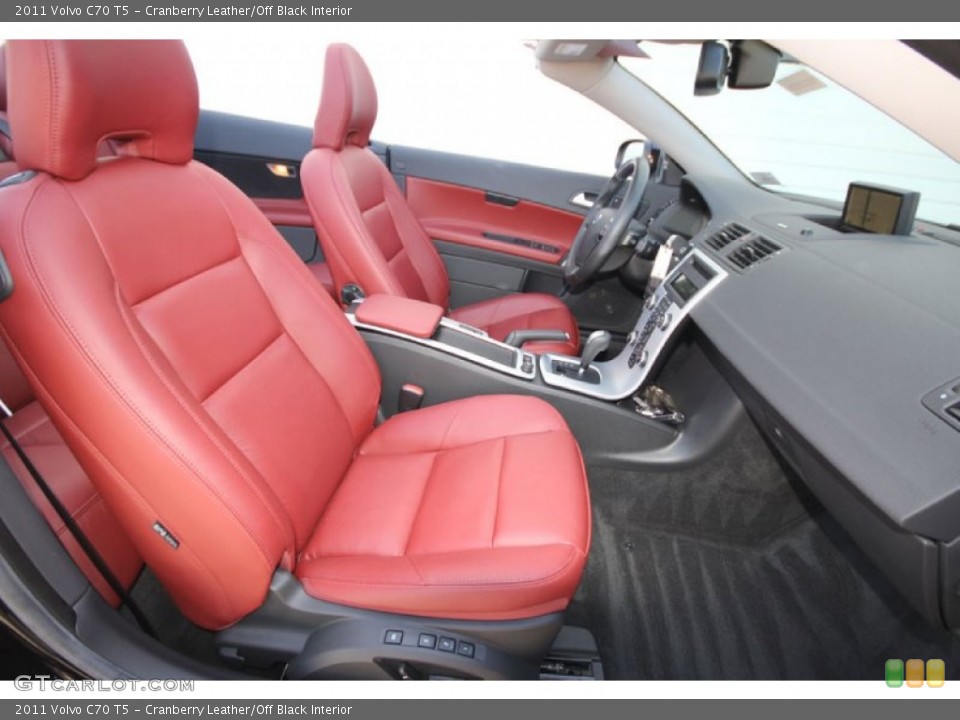 Cranberry Leather/Off Black Interior Front Seat for the 2011 Volvo C70 T5 #62769879