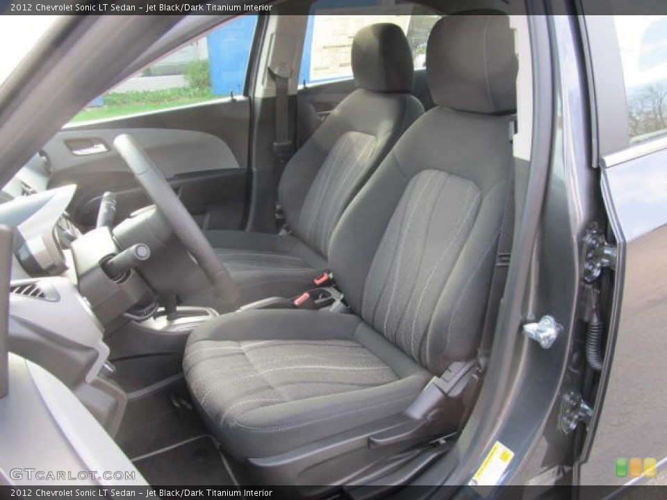 Jet Black/Dark Titanium Interior Photo for the 2012 Chevrolet Sonic LT Sedan #62774559