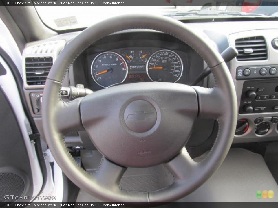 Ebony Interior Steering Wheel for the 2012 Chevrolet Colorado Work Truck Regular Cab 4x4 #62774989