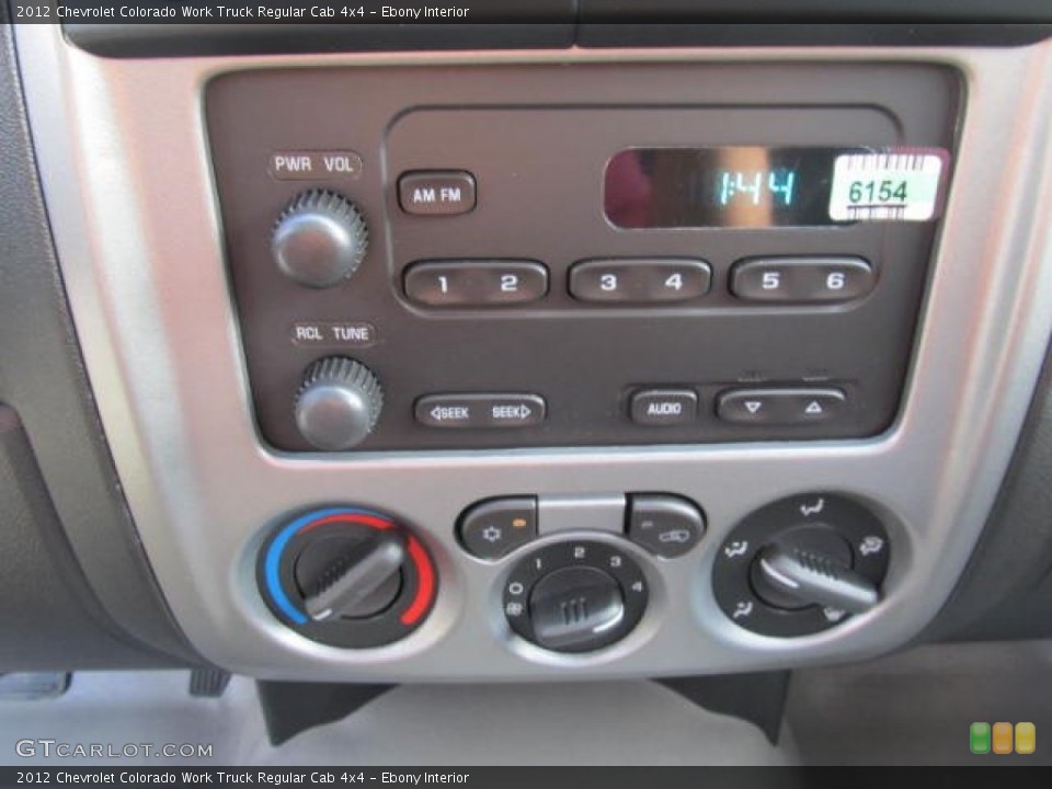 Ebony Interior Controls for the 2012 Chevrolet Colorado Work Truck Regular Cab 4x4 #62774997