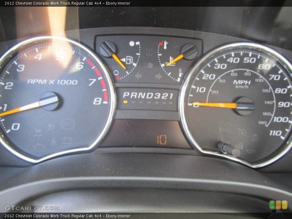 Ebony Interior Gauges for the 2012 Chevrolet Colorado Work Truck Regular Cab 4x4 #62775023