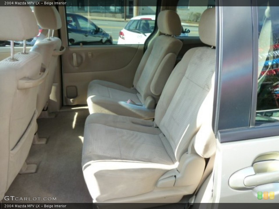 Beige Interior Rear Seat for the 2004 Mazda MPV LX #62775876