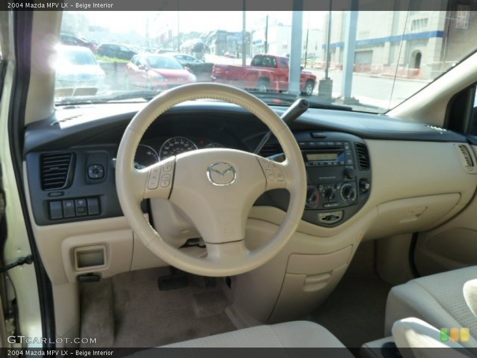 Beige Interior Dashboard for the 2004 Mazda MPV LX #62775885