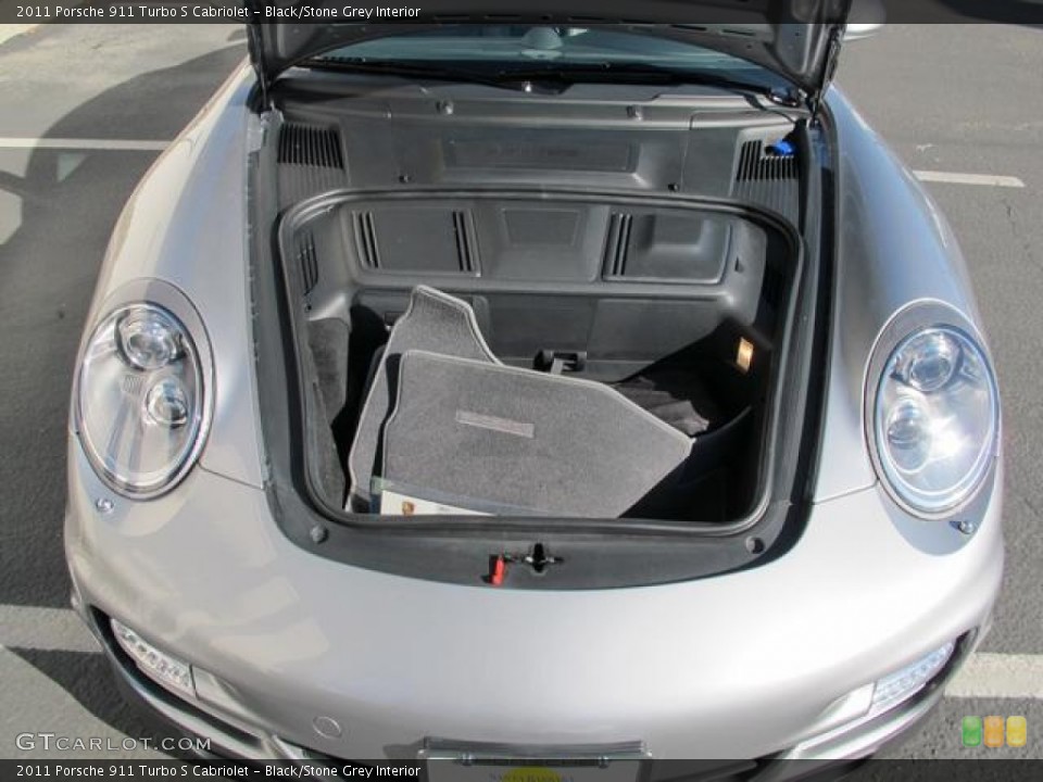 Black/Stone Grey Interior Trunk for the 2011 Porsche 911 Turbo S Cabriolet #62777973
