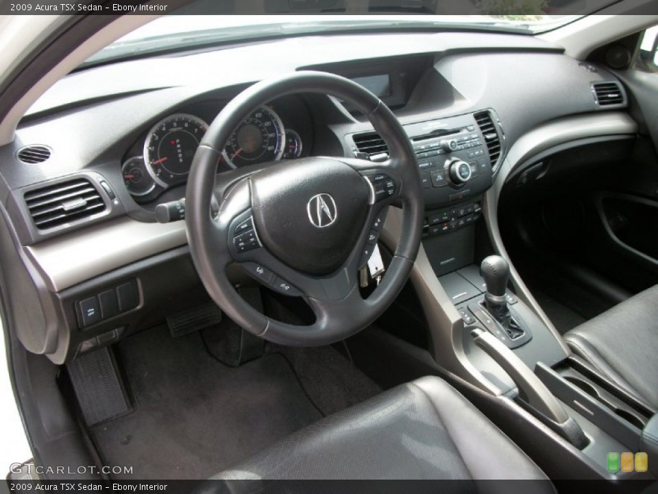 Ebony Interior Dashboard for the 2009 Acura TSX Sedan #62777976