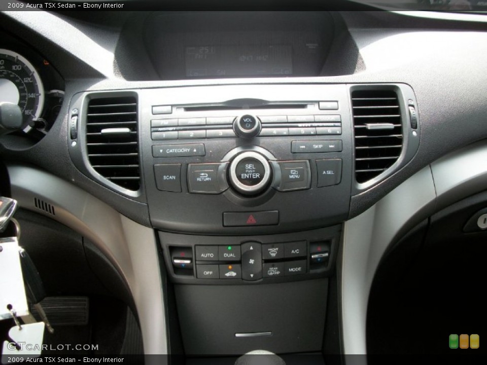 Ebony Interior Controls for the 2009 Acura TSX Sedan #62778016