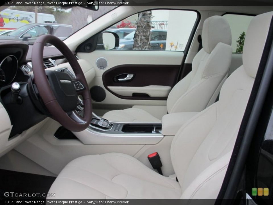 Ivory/Dark Cherry Interior Photo for the 2012 Land Rover Range Rover Evoque Prestige #62778234