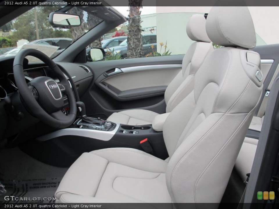 Light Gray Interior Photo for the 2012 Audi A5 2.0T quattro Cabriolet #62778660