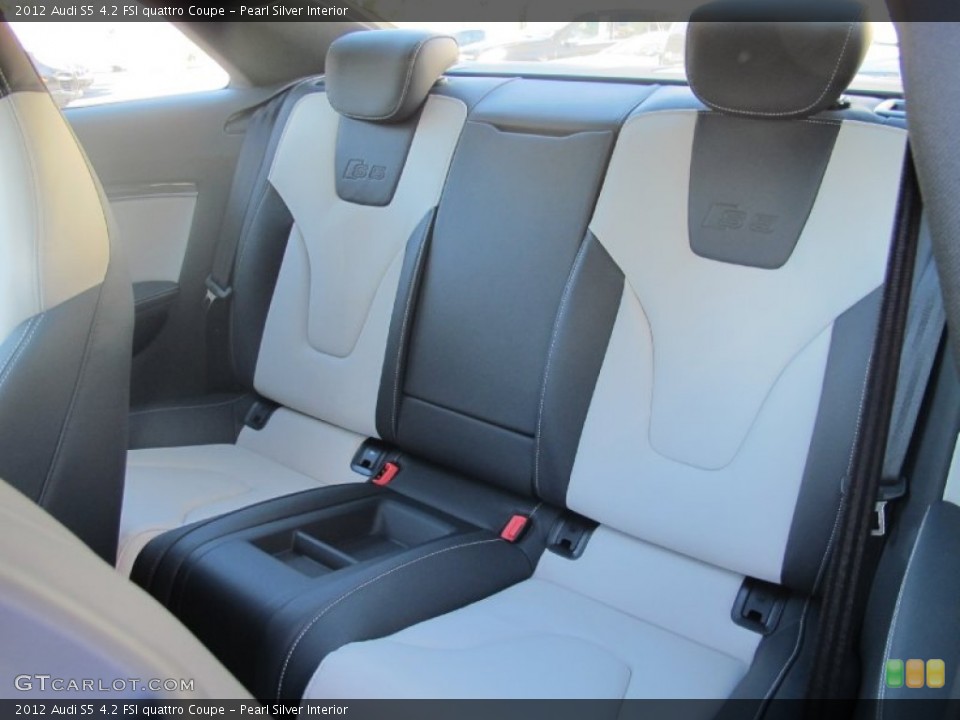 Pearl Silver Interior Rear Seat for the 2012 Audi S5 4.2 FSI quattro Coupe #62778804
