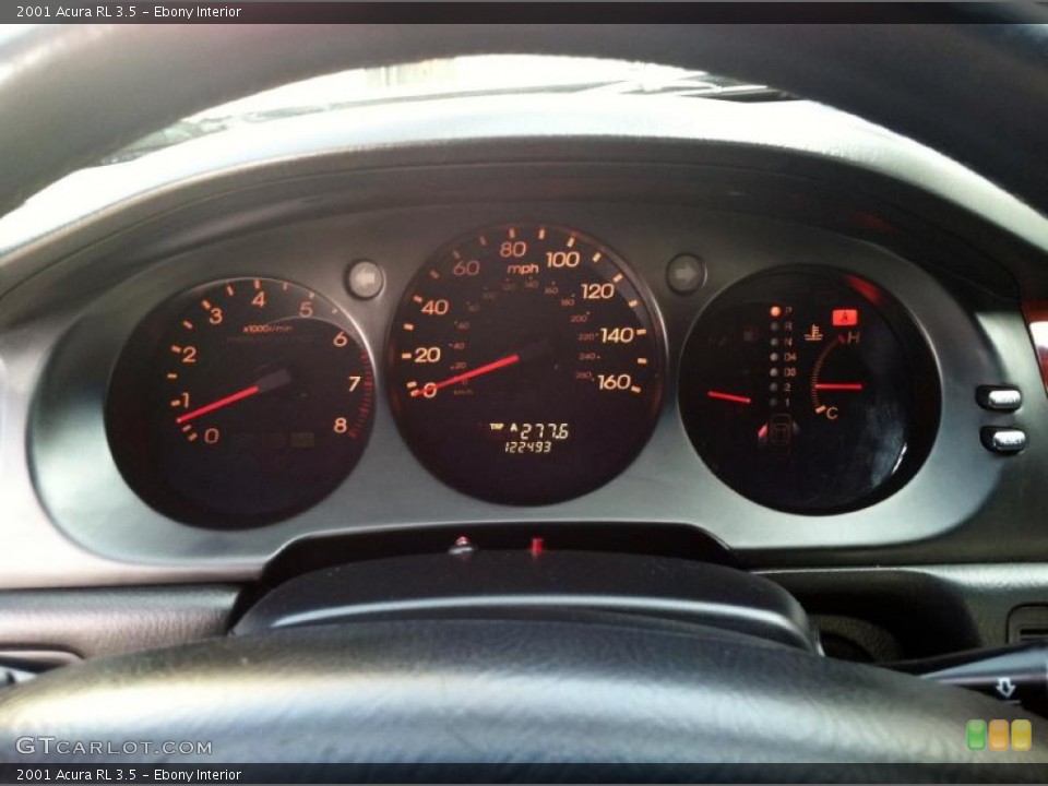 Ebony Interior Gauges for the 2001 Acura RL 3.5 #62779554