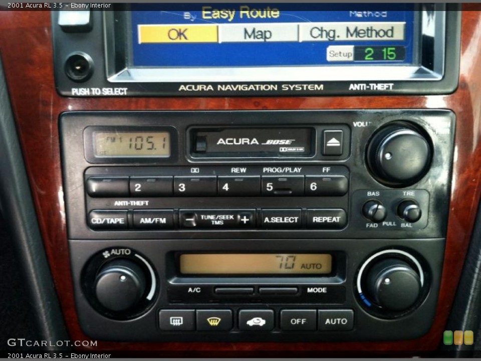 Ebony Interior Controls for the 2001 Acura RL 3.5 #62779572