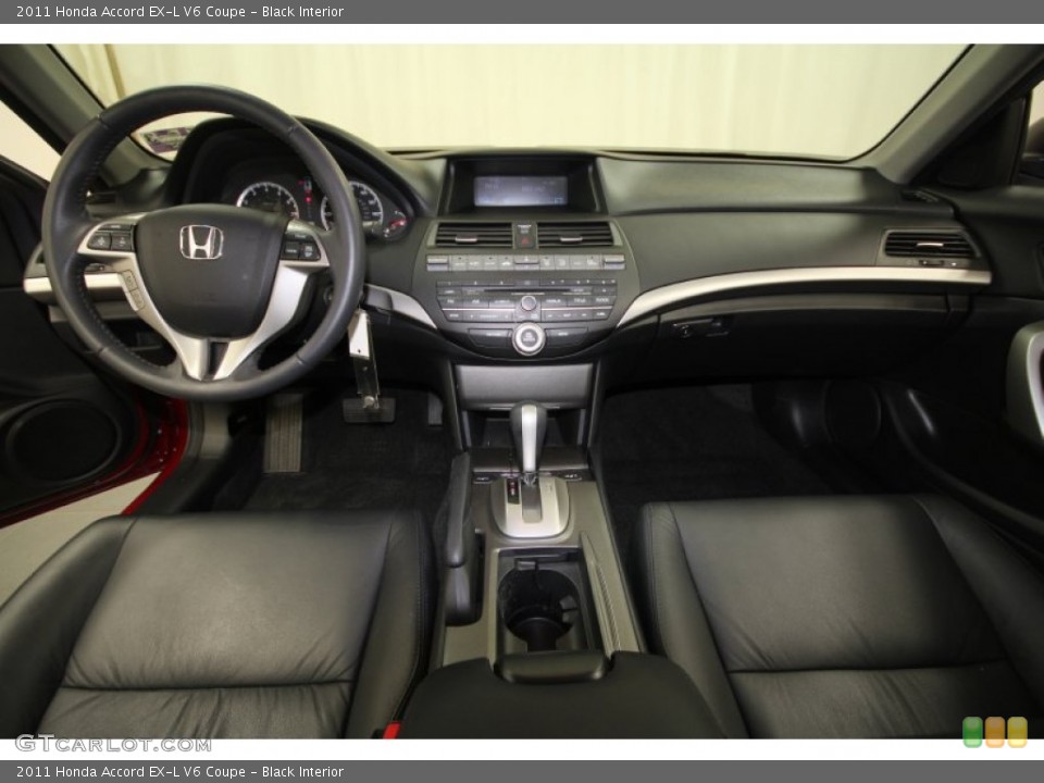Black Interior Dashboard for the 2011 Honda Accord EX-L V6 Coupe #62780088
