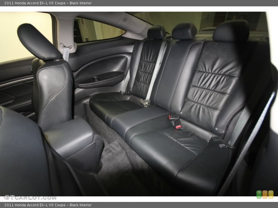Black Interior Rear Seat for the 2011 Honda Accord EX-L V6 Coupe #62780196