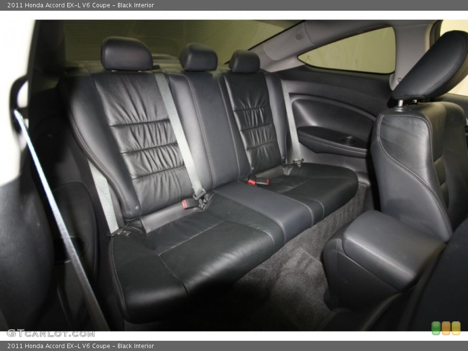 Black Interior Rear Seat for the 2011 Honda Accord EX-L V6 Coupe #62780358