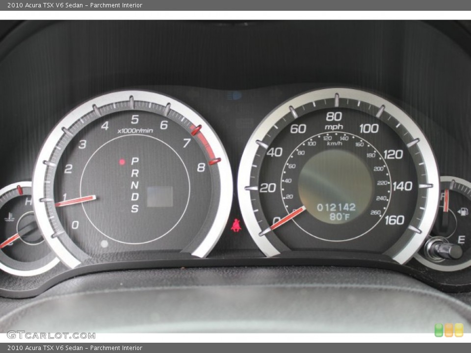 Parchment Interior Gauges for the 2010 Acura TSX V6 Sedan #62782266